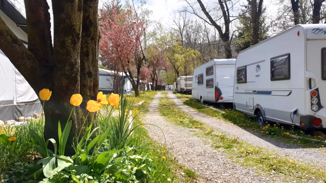 Camper in camping